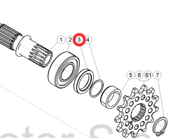Wellendichtring Ritzelwelle Wellendichtring Ritzelwelle